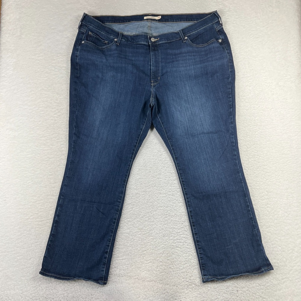 Levi's Classic Straight Leg Jeans Women's Size 26W (43x27.5) Dark Wash Denim
